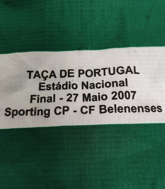 Camisola preparada para Carlos Martins para a Final da Taa de Portugal a 27 de maio de 2007. O Sporting venceu 1-0