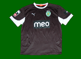 Camisola alternativa preta quarto equipamento jogo do campeonato nacional Carrio, Sporting