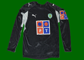 Sporting Libon 2006/07 Black goalkeeper shirt, personalized Ricardo