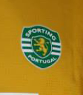 2006/2007. Sporting Lisbon yellow third shirt of Romagnoli, national championhip