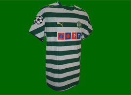 SCP camisola de jogo do Sporting Lisboa Custodio 2006/07