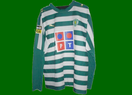patched up replica Nani match un worn shirt Sporting