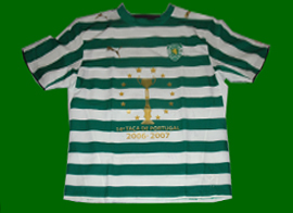 camisola comemorativa Taa de Portugal 2006 2007 Sporting vencedor