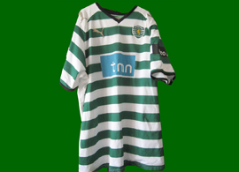 Sporting Lisbon Vitoria Setubal match worn shirt