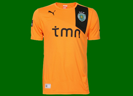 Novo equipamento 2012 2013 alternativo cor de laranja do Sporting, da Loja Verde