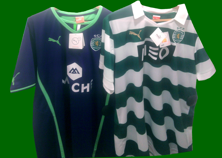 nova camisola do Sporting 2013 2014 home e alternativa