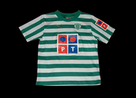 camisola de criana do Sporting primeiro ano da Puma 06 07