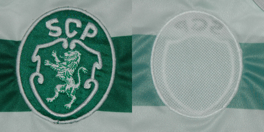 Equipamento do Sporting 2013/14 com homenagem  Taa das Taas - emblema