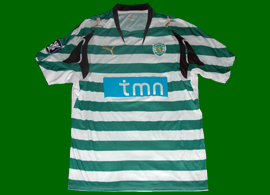 Camisa do Sporting de jogo Champions League Tonel 2007/08