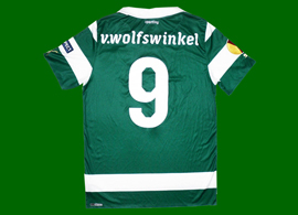 camisola de jogo do Ricky van Wolfswinkel Sporting Liga Europa