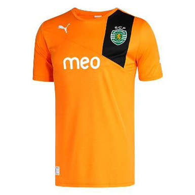 novo equipamento alternativo cor de laranja do Sporting 2012 2013