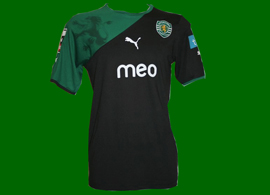 equipamento de jogo do Sporting do defesa Abel, alternativo 2010 2011