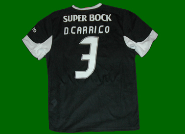 Sporting Lisbon away shirt of football player Daniel Carrio