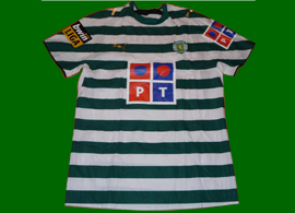 matchworn by player Douala Sporting Lisboa shirt