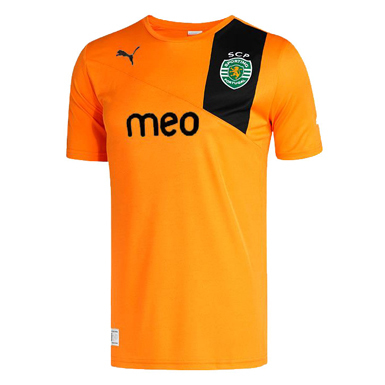 nova camisola alternativa cor de laranja do Sporting 2012 2013