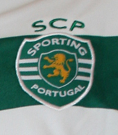 Camisola de jogo do Sporting listada usada por Daniel Carrio num jogo da Liga Europa 2012/13