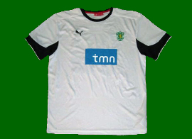 equipamento de reserva Liga Europa do Sporting alternativo branco 2010 2011