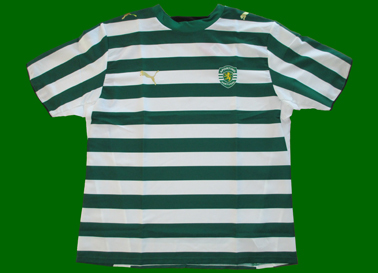 Sporting 2006/07 Home top, without sponsor