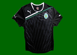 Camisa de treino preta do Sporting 2011 2012