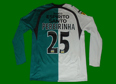 football shirt match worn by Bruno Pereirinha Sporting Lisbon
