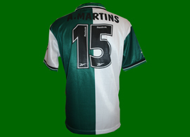 Camisola Stromp oficial do jogador do Sporting Afonso Martins 1999/00