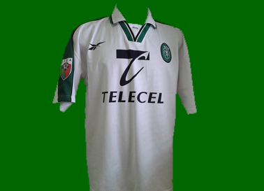 Pre-season white away match worn jersey, player Beto Sporting