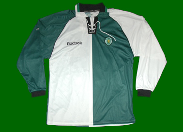 2001/02. Equipamento do jogador da equipa B do Sporting Bruno Caires