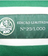 Camisola do Centenrio, Edio Especial n 23/1000. Sem patrocnio, personalizada