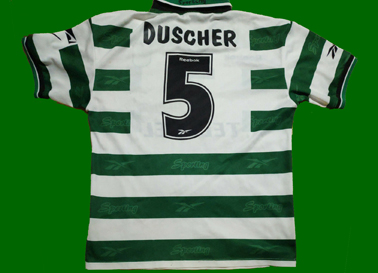 1999/2000. Camisola de futebol, rplica da Loja Verde, Duscher