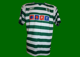 equipamento usado por Fbio Rochemback num jogo da Taa UEFA Sporting 2004/05