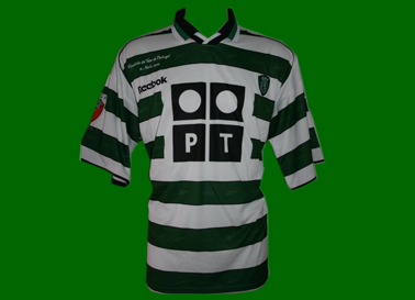 2001/02. Equipamento de Futebol do Sporting, usado na Final da Taa de Portugal por Marius Niculae