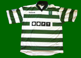 Champions League match worn jerseyshirt of player Hugo Vieira, Sporting Lisbon 2000/01