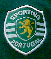 Split green/white top, match worn by Joao Pinto