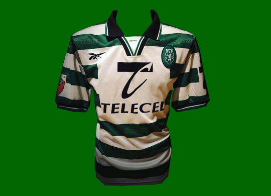 1998/99, equipamento Adidas do futebol do Sporting, Leandro Machado 1998/99