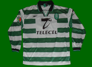 old match worn shirt Sporting Lisbon Leandro