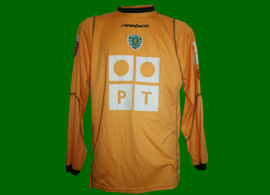 Match worn goal keeper jersey, player Nelson