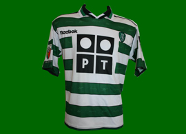 match worn Sporting Portugal jersey, player Paulo Bento, Portugal