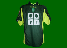 match worn jersey, player Rodrigo Fabri, Sporting Lisbon 2000/01