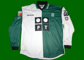 match worn soccer jersey Sporting Lisbon