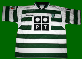 match worn soccer jersey Sporting Portugal