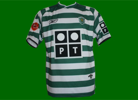 match worn jersey soccer kit Sporting Rui Jorge 2003/04