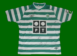 Sporting Lissabon Portugal signed shirt Liedson 2003 2004