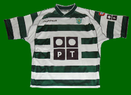 camisola de futebol do Sporting 2002 03 replica