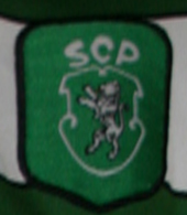 Sporting Lisbon green white hoops shirt