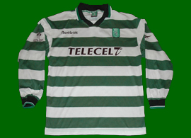 Camisola preparada para Santamaria 1999/00 modelo Taa UEFA