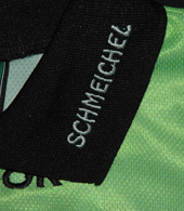 Peter Schmeichel goalkeeper replica top, in green. A classic!