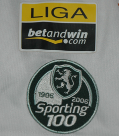 Stromp Centennial Sporting Lisbon kit, match worn by Miguel Garcia