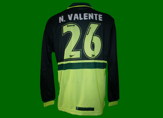 1998/99. Camisola alternativa de jogo do Nuno Valente