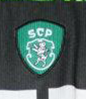 Sporting Lisbon football top match worn by golden boot Jardel 2001/02