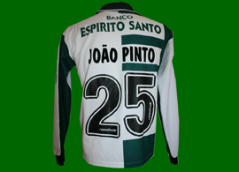 Camisola do Sporting de jogo Stromp de mangas compridas, do grande artista Joo Pinto Sporting de Portugal 2002 2003